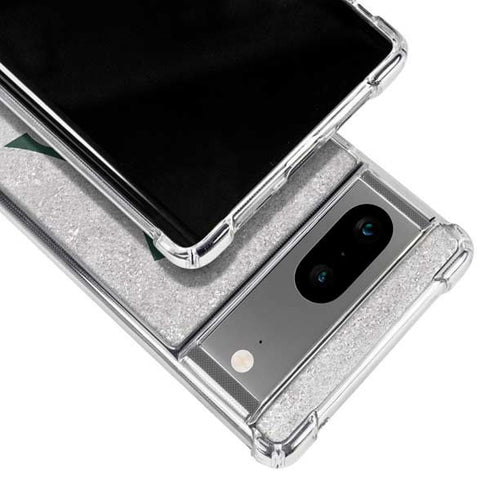 Michigan State University Spartans Half Logo Google Pixel 8a Clear Case